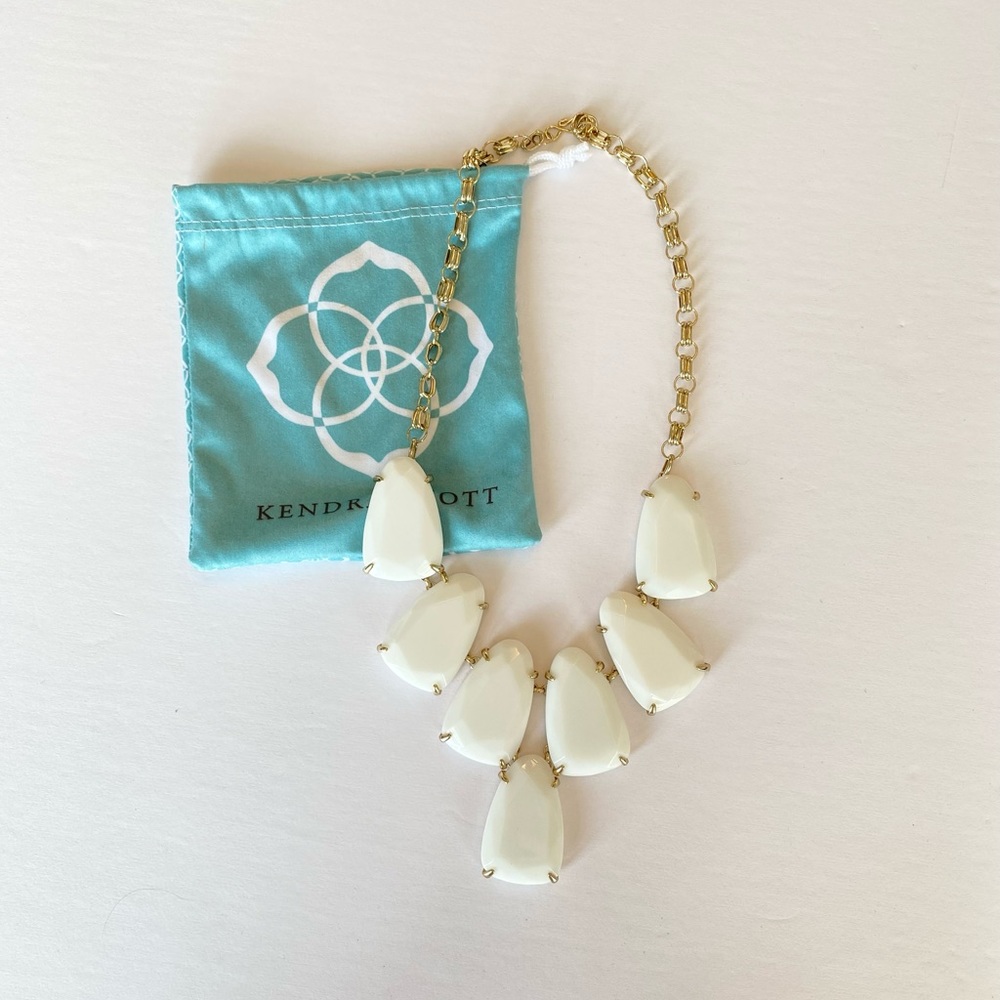 Kendra Scott White Harlow Necklace
